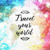 Travel Your World Poster Print by Milli Villa # MVSQ594A