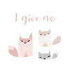 I Give No Fox Poster Print by Milli Villa # MVSQ606A