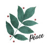 Peace Leaves Poster Print by Mlli Villa # MVSQ549B