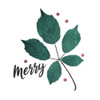 Merry Leaves Poster Print by Mlli Villa # MVSQ549A