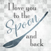 Spoon And Back Poster Print by Mlli Villa # MVSQ540A