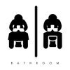 Sitting Bathroom Time Poster Print by Mlli Villa # MVSQ524C