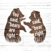 Bears Are Right Poster Print by Mlli Villa # MVSQ522A