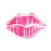 Pink Lips Poster Print by Mlli Villa # MVSQ499A
