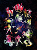 Zodiac Tie Dye Reverse Poster Print by Milli Villa # MVRC701B