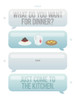 Texting For Dinner Poster Print by Milli Villa # MVRC665A