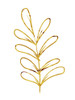 Simple Gold Flowers 4 Poster Print by Milli Villa # MVRC675D
