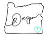 Oregon Love Poster Print by Mlli Villa # MVRC515A
