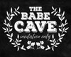 The Babe Cave White Poster Print by Mlli Villa # MVRC592B