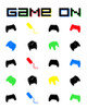 Gamer On Primary Poster Print by Mlli Villa # MVRC545C