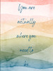 Right Place Poster Print by Marcus Prime # MPRC738A