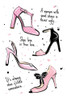 Shoe Quotes Poster Print by Martina Pavlova # MPA117102