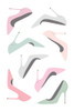 Pastel Heels Poster Print by Martina Pavlova # MPA117098