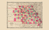 Missouri, Kansas - Johnson 1860 Poster Print by Johnson Johnson # MOZZ0022