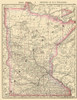 Minnesota - Rand McNally 1879 Poster Print by Rand McNally Rand McNally # MNZZ0004