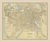 St Paul  Minnesota - Cram 1892 Poster Print by Cram Cram # MNSP0002