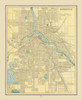Minneapolis  Minnesota - Cram 1892 Poster Print by Cram Cram # MNMI0003