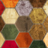 Hexagon Textures I Poster Print by Grayscale Grayscale # MJMCOL00004