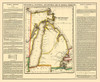 Michigan Territory Geographical Statistical Poster Print by Carey Carey # MIZZ0016