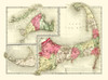 Barnstable Massachusetts - Walling 1871 Poster Print by Walling Walling # MABA0002