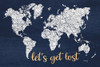 Let''s Get Lost World Map Poster Print by Marla Rae # MAZ5627