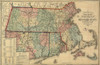 State of Massachusetts Railroads - Williams 1879 Poster Print by Williams Williams # MAZZ0004