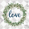 Love Eucalyptus Wreath Poster Print by Marla Rae # MAZ5685