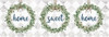 Home Sweet Home Eucalyptus Wreaths   Poster Print by Marla Rae # MAZ5688A