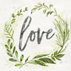 Love Greenery Wreath  Poster Print by Marla Rae # MAZ5487