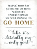 Go Home Poster Print by Marla Rae # MAZ5606