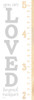 Loved Beyond Measure Growth Chart  Poster Print by Marla Rae # MAZ5619