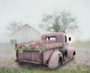 Pink Flower Truck Poster Print by Lori Deiter # LD2175