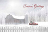 Seasons Greetings with Truck Poster Print by Lori Deiter # LD1860 Seasons Greetings with Truck Poster Print by Lori Deiter # LD1860