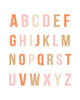 Sunset Rainbow Alphabet Poster Print by Leah Straatsma # LSRC109B
