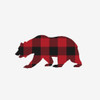 Buffalo Plaid Bear Poster Print by Leah Straatsma # LSSQ004C