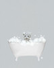 White Tiger Blue Bath Poster Print by Leah Straatsma # LSRC104H
