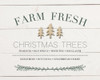 Xmas Tree Sign Poster Print by Leah Straatsma # LSRC076A