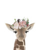 Floral Giraffe Poster Print by Leah Straatsma # LSRC039B