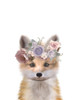 Floral Fox Poster Print by Leah Straatsma # LSRC039E