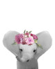 Floral Elephant Poster Print by Leah Straatsma # LSRC039A