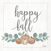 Eucalyptus Pumpkins Happy Fall Poster Print by Kate Sherrill # KS179