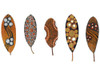 Tribal Feather 5 Poster Print by Kim Rupe # KRURC002A
