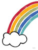 Happy Rainbow I Poster Print by Lisa Larson # LAR406