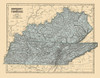 Kentucky, Tennessee - Morse 1845 Poster Print by Morse Morse # KYZZ0017