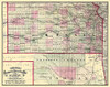 Kansas - Cram 1875 Poster Print by Cram Cram # KSZZ0001