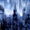 NYC - Reflections in Blue I Poster Print by Kate Carrigan # KC112672DG