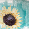 Sunflower Teal Poster Print by Gigi Louise # KBSQ030A
