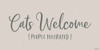 Cats Welcome Poster Print by Gigi Louise # KBRN012B