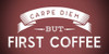 Coffee Red Poster Print by Gigi Louise # KBRN002B
