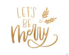 Be Merry Gold Poster Print by Gigi Louise # KBRC122A